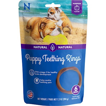 N-Bone Puppy Teething Ring Pumpkin Flavor