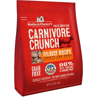 Stella & Chewy's Carnivore Crunch Beef Freeze-Dried Dog Treats