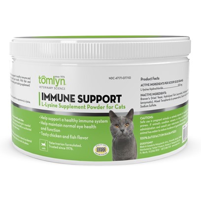 Tomlyn Immune Support L-Lysine Supplement Powder for Cats