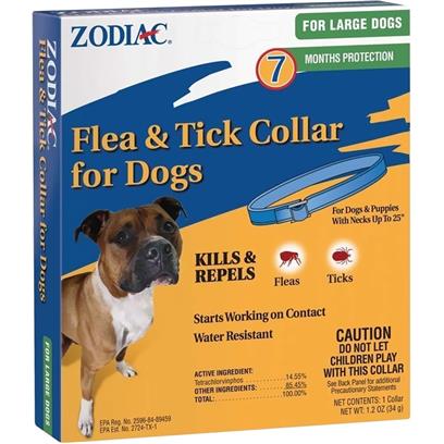 Zodiac Tick Collar for Dogs (7 Months) Large