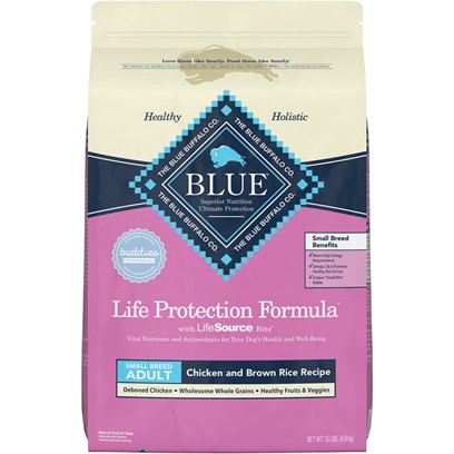Blue Buffalo Life Protection Small Breed Adult Chicken And Brown Rice Recipe Dry Dog Food