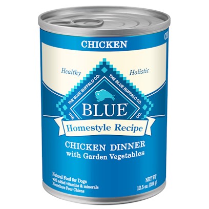 Blue Buffalo Homestyle Recipe Chicken Dinner with Garden Vegetables and Brown Rice Canned Dog Food