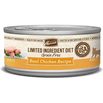 Merrick Limited Ingredient Diet Grain Free Real Chicken Pate Canned Cat Food