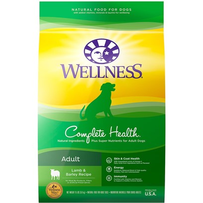 Wellness Complete Health Natural Lamb, Barley and Salmon Meal Recipe Dry Dog Food