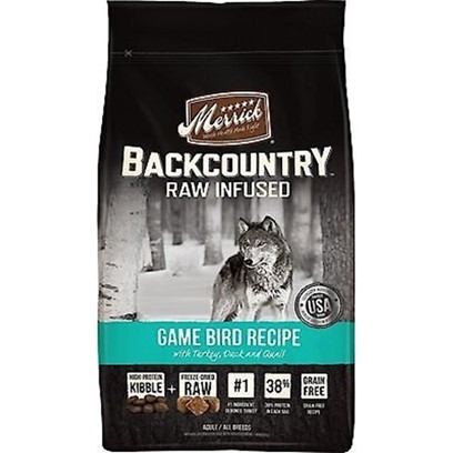 Merrick Backcountry Raw Infused Grain Free Wild Game Bird Recipe Dry Dog Food