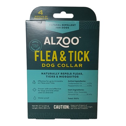 Alzoo Natural Repellent Flea and Tick Collar for Dogs