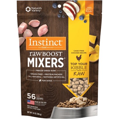 Nature's Variety Instinct Raw Boost Mixers Grain Free Freeze-Dried Raw Chicken Dog Food Topper