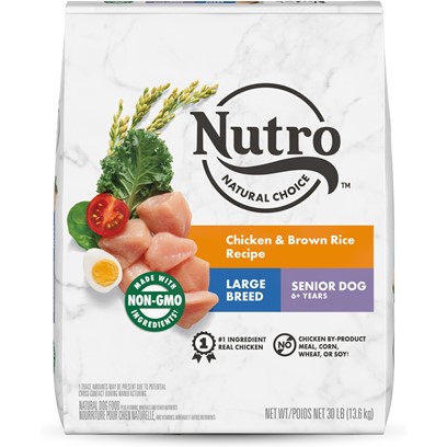 Nutro Natural Choice Senior Large Breed Chicken & Brown Rice Dry Dog Food