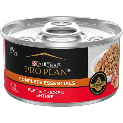 Purina Pro Plan Savor Adult Beef and Chicken in Gravy Entree Canned Cat Food