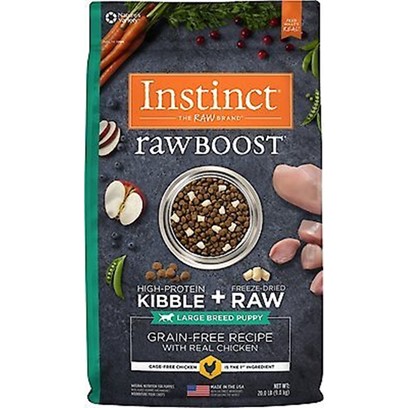 Nature's Variety Instinct Raw Boost Grain Free Large Breed Puppy Chicken Meal Formula Dry Dog Food
