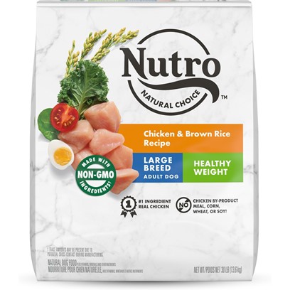 Nutro Natural Choice Adult Healthy Weight Large Breed Chicken & Brown Rice Dry Dog Food