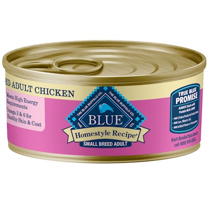 Blue Buffalo Homestyle Recipe Small Breed Chicken Dinner with Garden Vegetables and Brown Rice Canned Dog Food