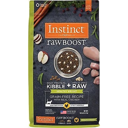Nature's Variety Instinct Raw Boost Healthy Weight Adult Grain Free Recipe with Real Chicken Natural Dry Cat Food
