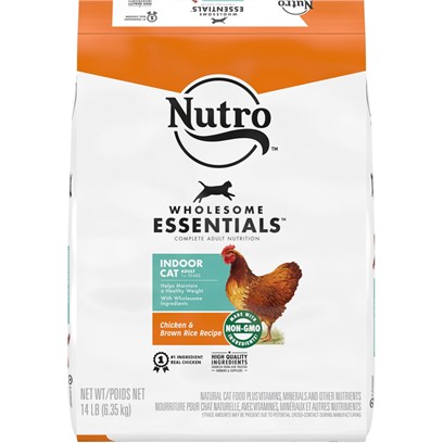 Nutro Wholesome Essentials Indoor Adult Farm Raised Chicken and Brown Rice Dry Cat Food