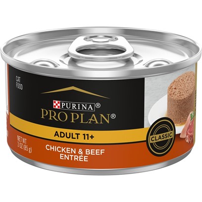 Purina Pro Plan Focus Senior Cat 11 + Chicken and Beef Entree Canned Cat Food