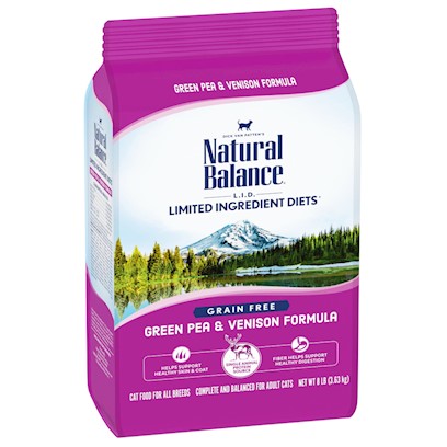Natural Balance L.I.D. Limited Ingredient Diet Adult Grain Free Green Pea and Venison Adult Dry Cat Food