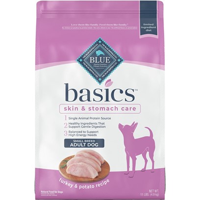 Blue Buffalo Basics Small Breed Adult Turkey and Potato Recipe Dry Dog Food