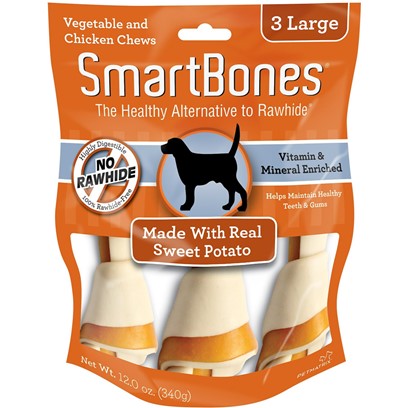SmartBones Rawhide-Free Sweet Potato Dog Treats