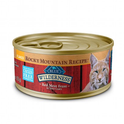 Blue Buffalo Wilderness Rocky Mountain Recipe Flaked Red Meat Feast Canned Cat Food