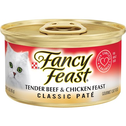 Fancy Feast Classic Tender Beef and Chicken Feast Canned Cat Food