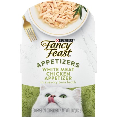 Fancy Feast Purely Natural White Meat Chicken Entree Cat Food Tray