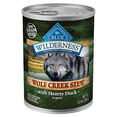 Blue Buffalo Wilderness Wolf Creek Stew Hearty Duck Stew Canned Dog Food