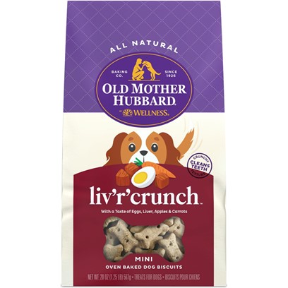 Old Mother Hubbard Bitz Crunchy Classic Liv 'R' Crunch Mini Biscuits Natural Dog Treats