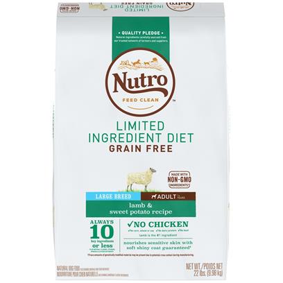 Nutro Limited Ingredient Diet Grain Free Large Breed Adult Lamb and Sweet Potato Dry Dog Food