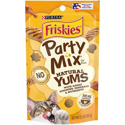 Friskies Party Mix Naturals Chicken Flavor Cat Treats
