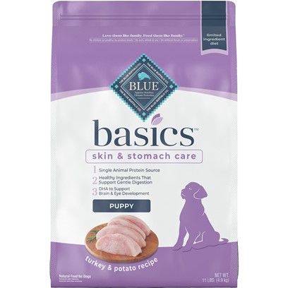 Blue Buffalo Basics Puppy Turkey and Potato Recipe Dry Dog Food