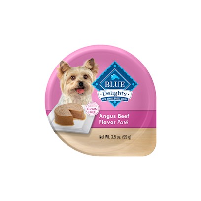 Blue Buffalo Divine Delights Small Breed Angus Beef Pate Dog Food Cup