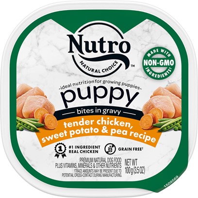 Nutro Puppy Tender Chicken & Rice Recipe Cuts In Gravy Dog Food Trays