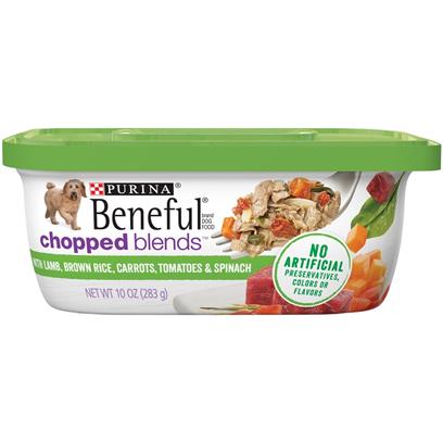 Beneful Chopped Blends With Lamb, Brown Rice, Carrots, Tomatoes & Spinach Wet Dog Food Tubs