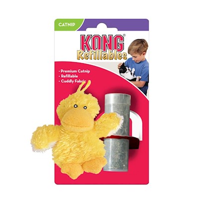 KONG Duckie Refillable Catnip Plush Toy