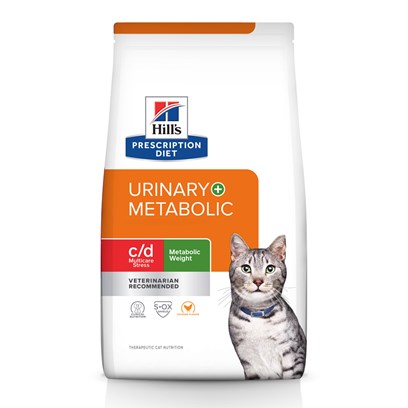 Hill's Prescription Diet Metabolic + Urinary Stress, Weight + Urinary Care Dry Cat Food