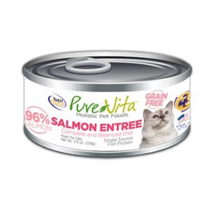 PureVita Grain Free 96% Real Salmon Entree Canned Cat Food