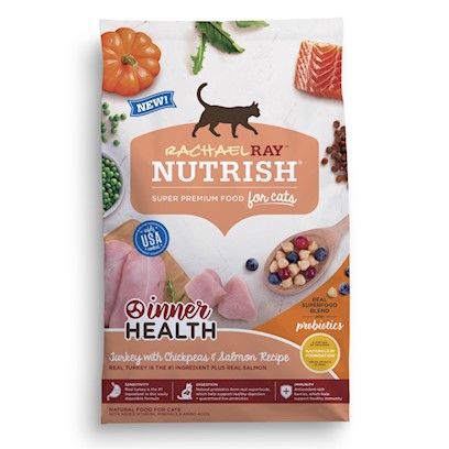 Rachael Ray Nutrish Inner Health Turkey & Salmon with Chickpeas Recipe Dry Cat Food