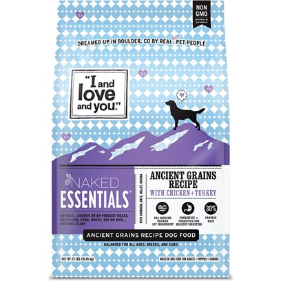 I and Love and You Naked Essentials Ancient Grain Chicken & Turkey Recipe Dry Dog Food