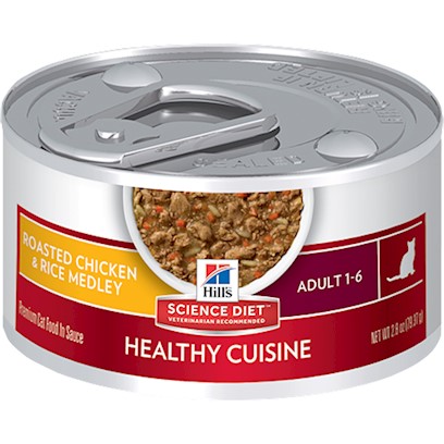 Hill's Science Diet Healthy Adult Cuisine Roasted Chicken & Rice Medley Canned Cat Food