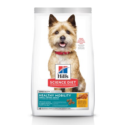 Hill's Science Diet Adult Healthy Mobility Small Bites Chicken Meal, Brown Rice, & Barley Recipe Dry Dog Food