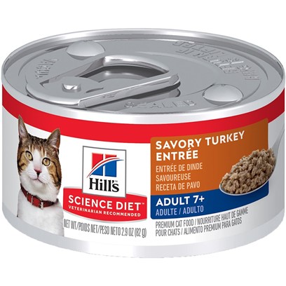 Hill's Science Diet Adult 7+ Savory Turkey Entree Canned Cat Food