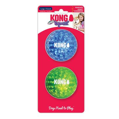 Kong Squeezz Geodz Assorted Dog Toy 2-Pack