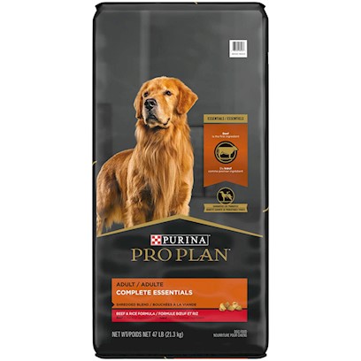 Purina Pro Plan With Probiotics High Protein Shredded Blend Beef & Rice Formula Dry Dog Food