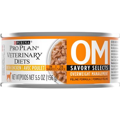 Purina Pro Plan Veterinary Diets OM Overweight Management Savory Selects With Chicken Feline Formula Wet Cat Food