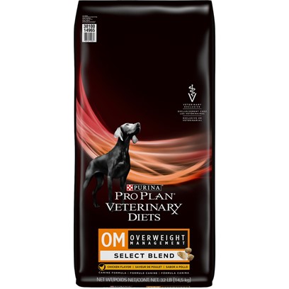 Purina Pro Plan Veterinary Diets OM Select Blend Overweight Management With Chicken Canine Formula Dry Dog Food