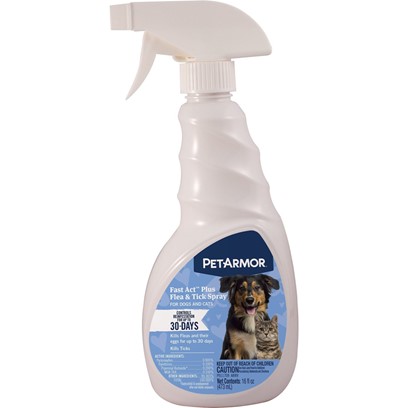 PetArmor Fastact Plus Flea & Tick Spray Dog and Cat