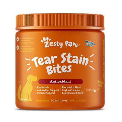 Zesty Paws Tear Stain Support Soft Chews for Dogs