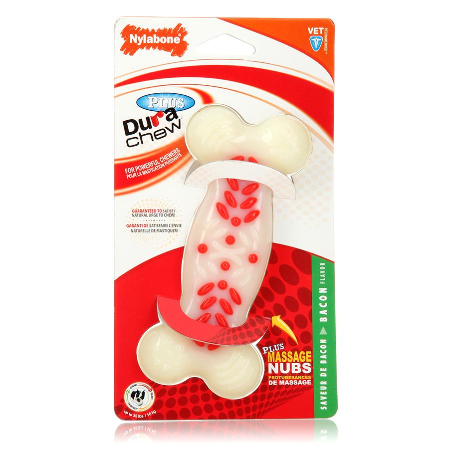 Nylabone DuraChew Bone Peanut Butter Regular Size Dental Nylon Toy for Dogs