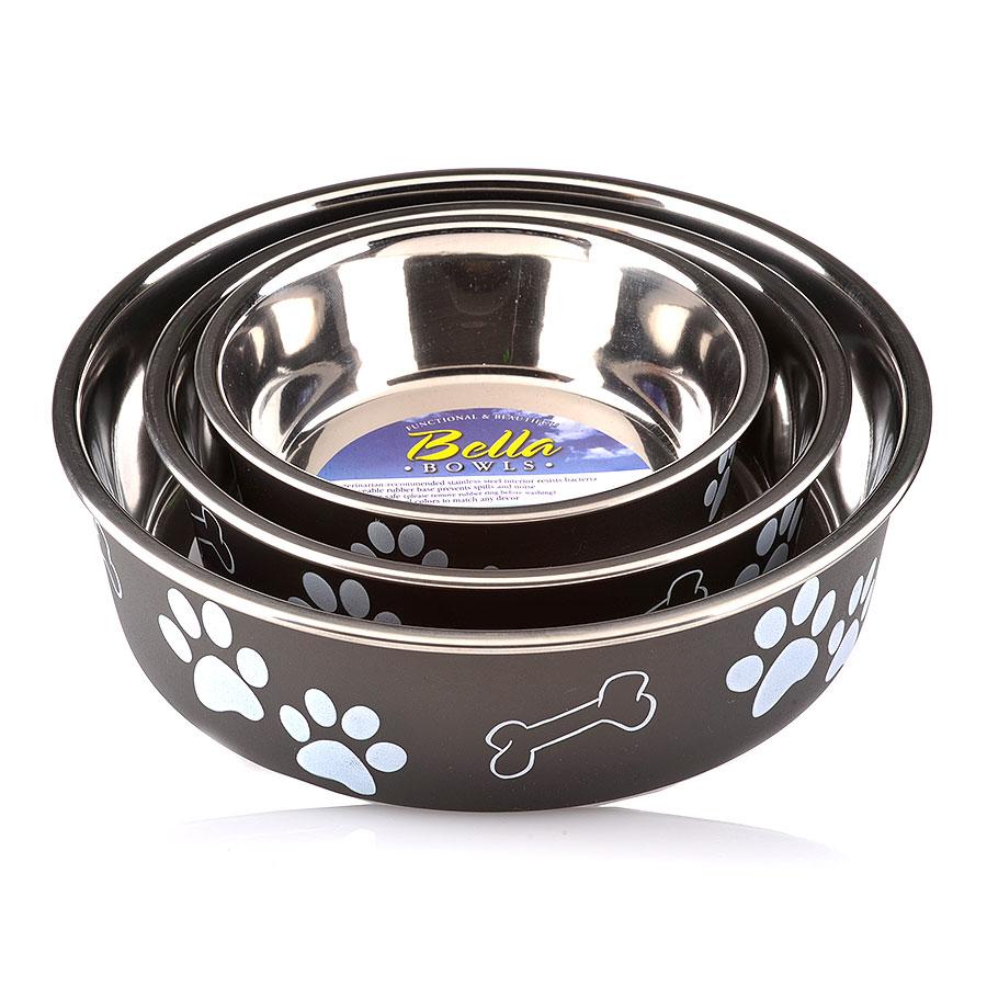 Loving Pets Bella Bowls Pet Bowl, Metallic Grape, Large, On Sale