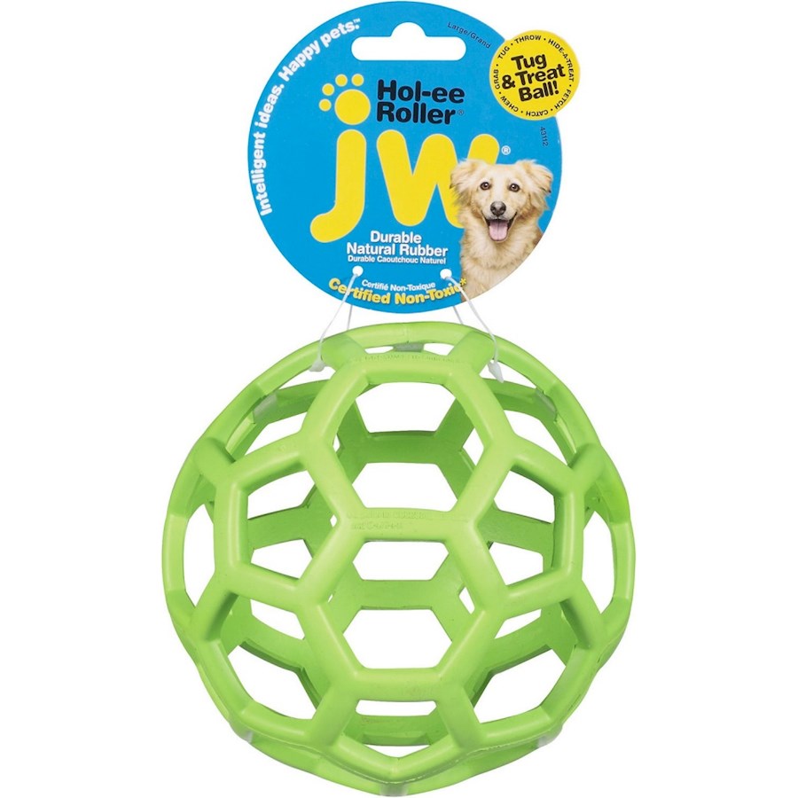 MULTIPET Nobbly Wobbly Ball Dog Toy, Color Varies, 4-in